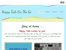 Tablet Screenshot of happytailsonthego.com